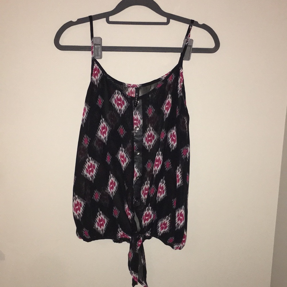 Mesh/transparent tank top
